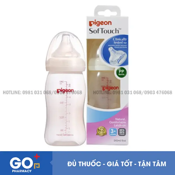 Bình sữa PP Plus Pigeon